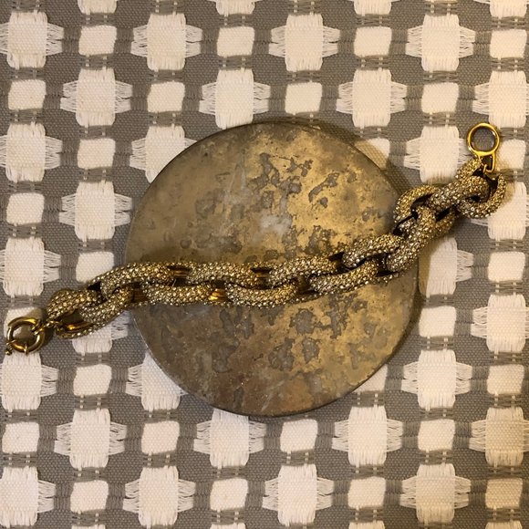 J. Crew Jewelry - J.Crew Classic Pave Chain Link Bracelet
